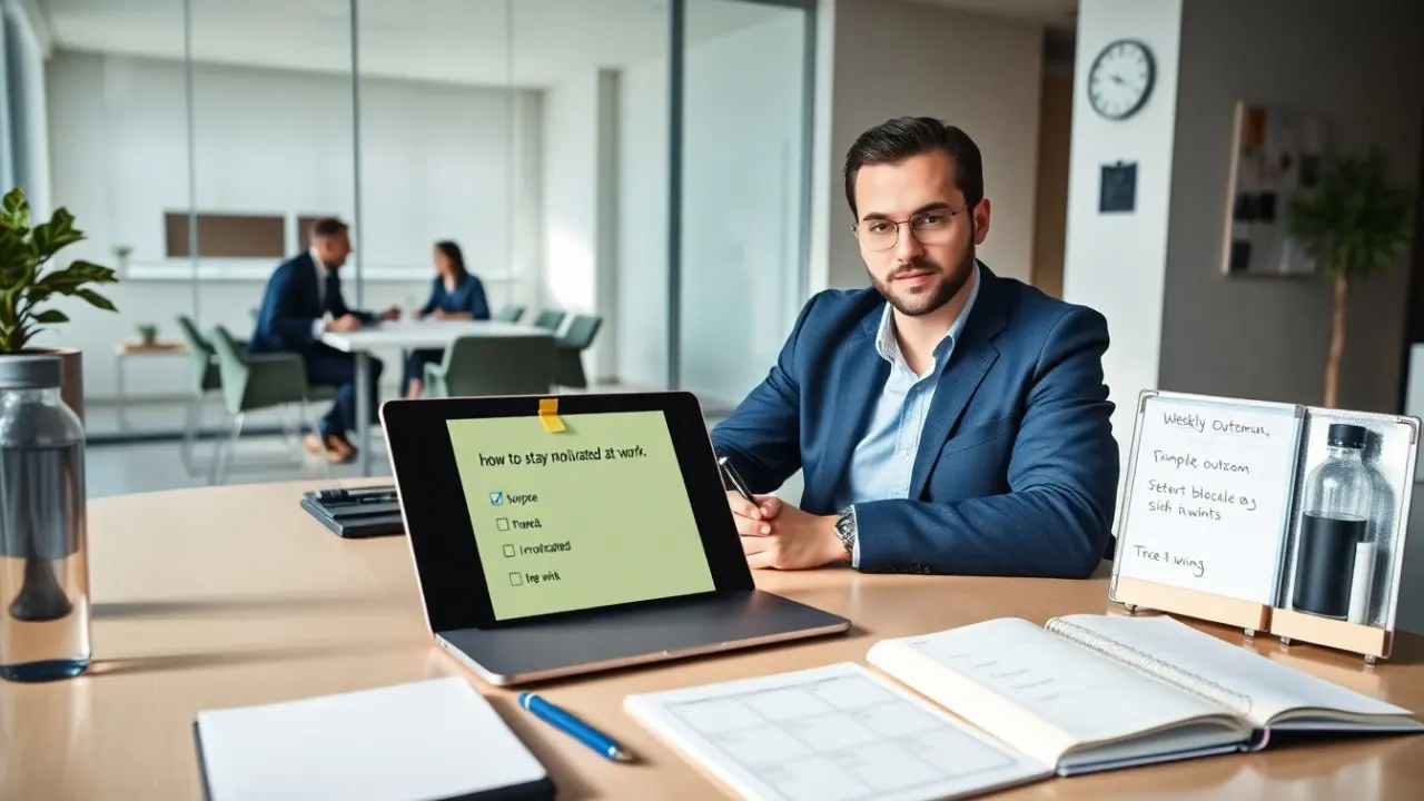 how to stay motivated at work
