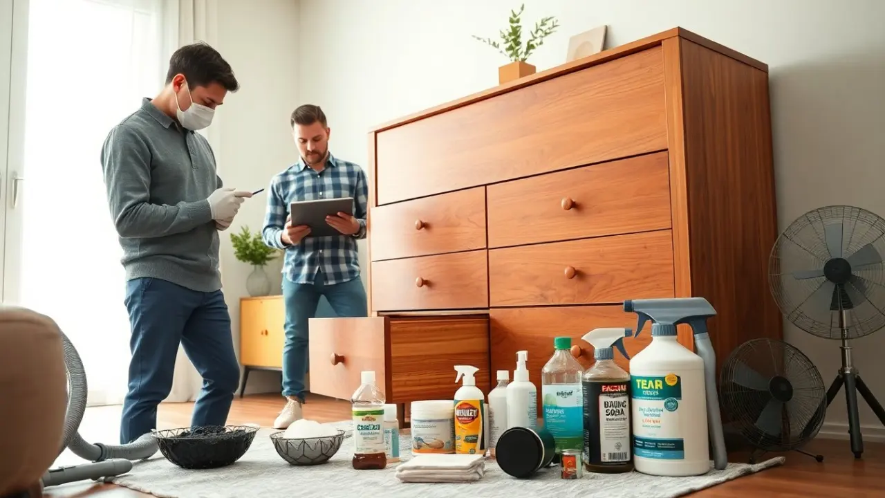 how to get smoke smell out of wood furniture