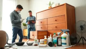how to get smoke smell out of wood furniture