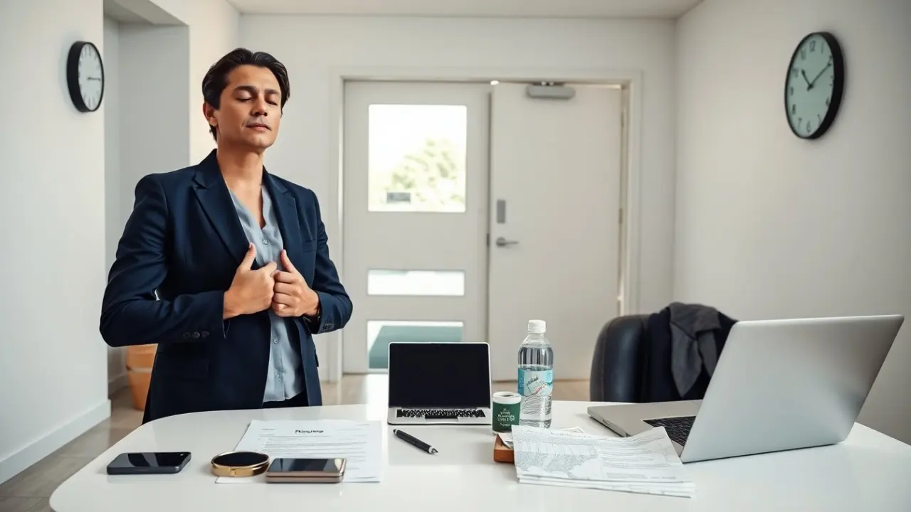 how to calm down before an interview